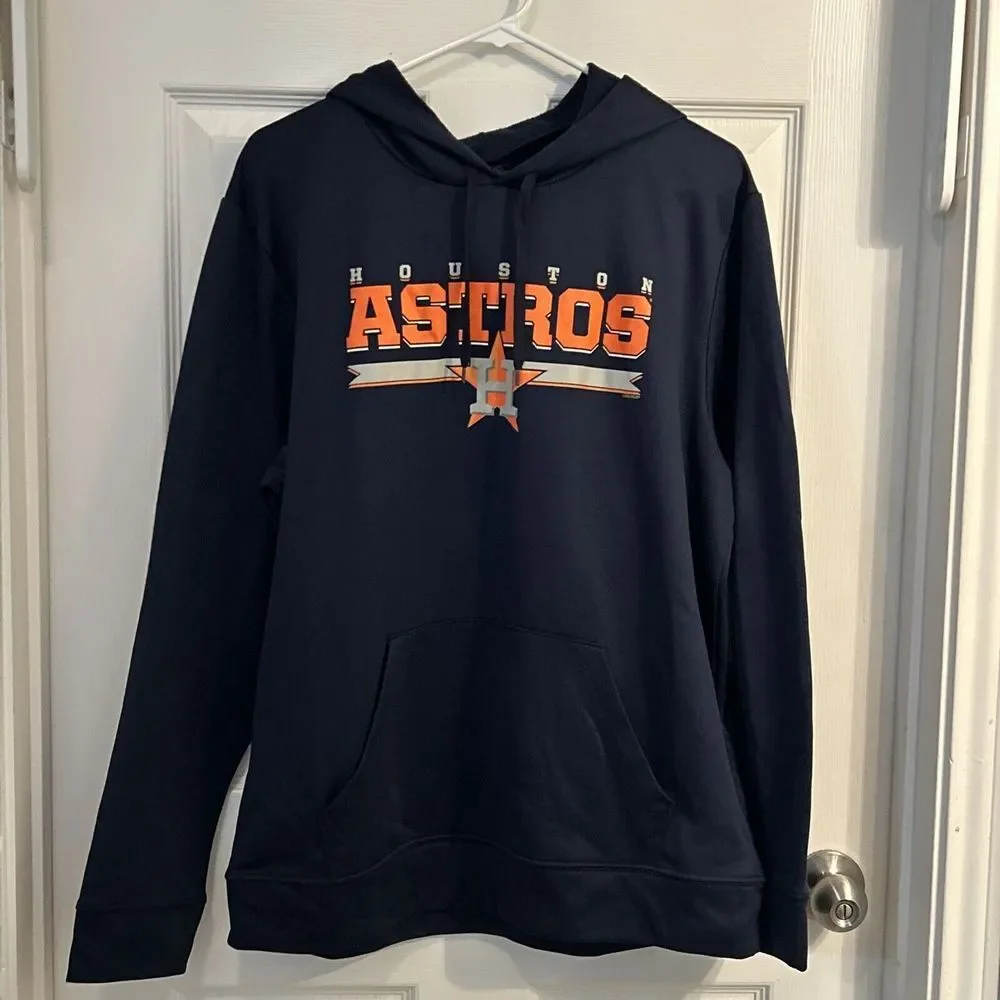 Genuine Merchandise Houston Astros Hoodie Pullover Sweatshirt‎ Size L Blue